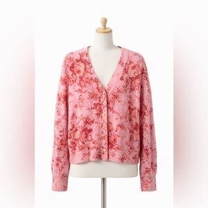 CeCe Pink Knit Sweater large